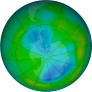 Antarctic ozone map for 2024-12-12